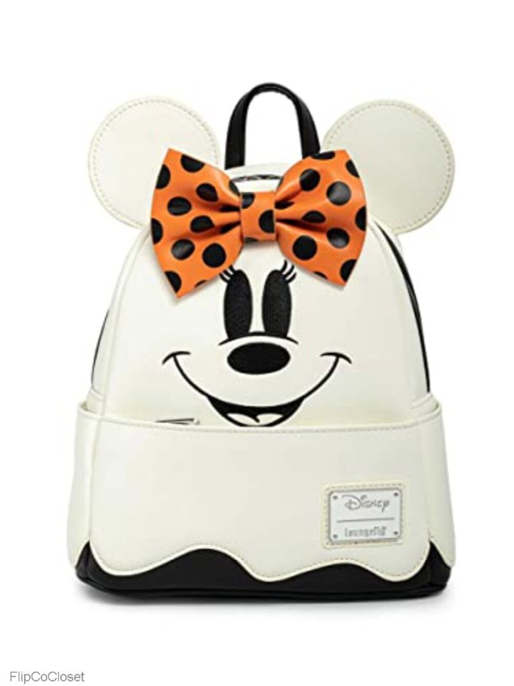 Loungefly Disney Ghost Minnie Mouse Glow in the Dark Cosplay Faux Leather